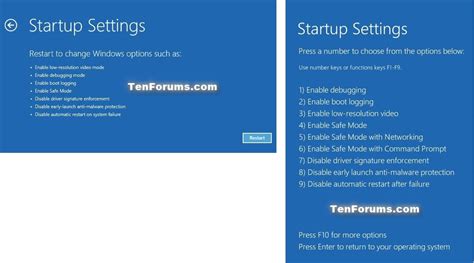 Boot to Advanced Startup Options in Windows 10 .